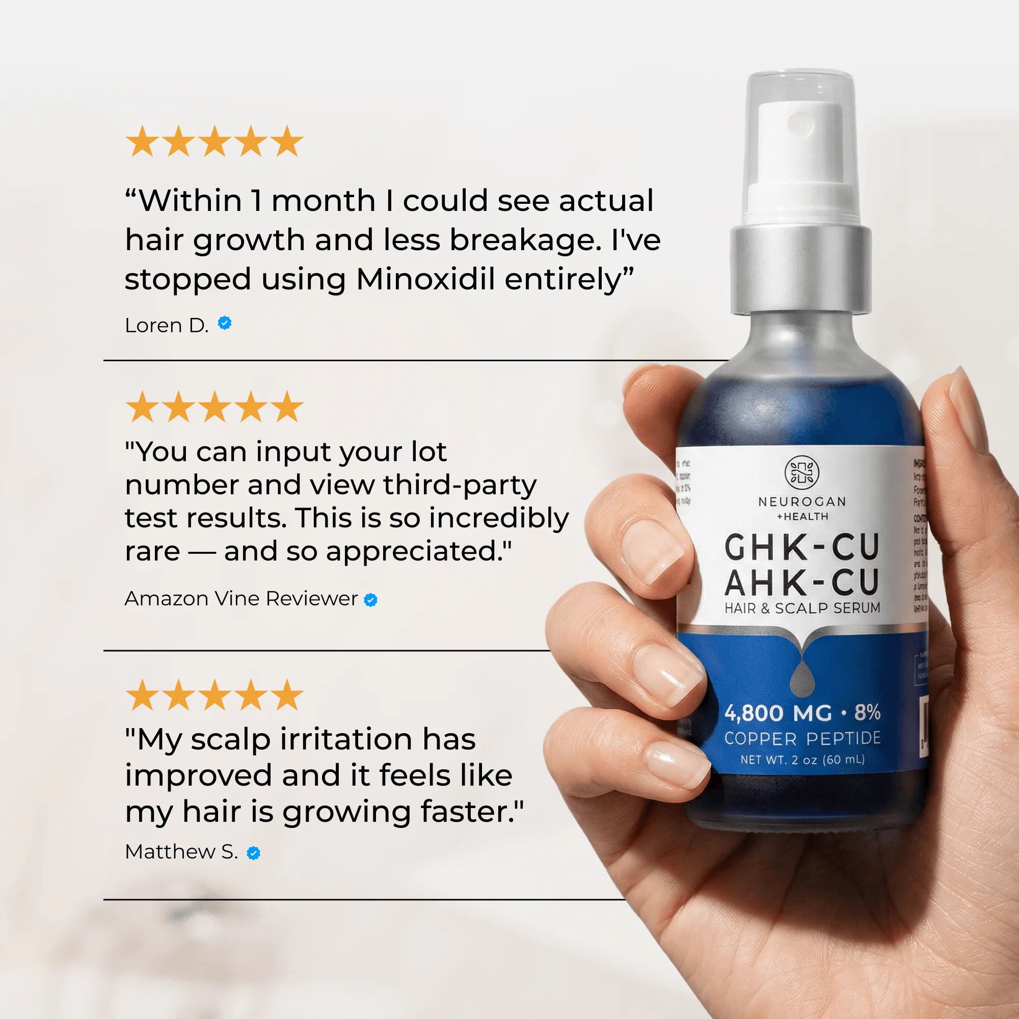 AHK-CU + GHK-CU Hair Serum Pro - Image 4