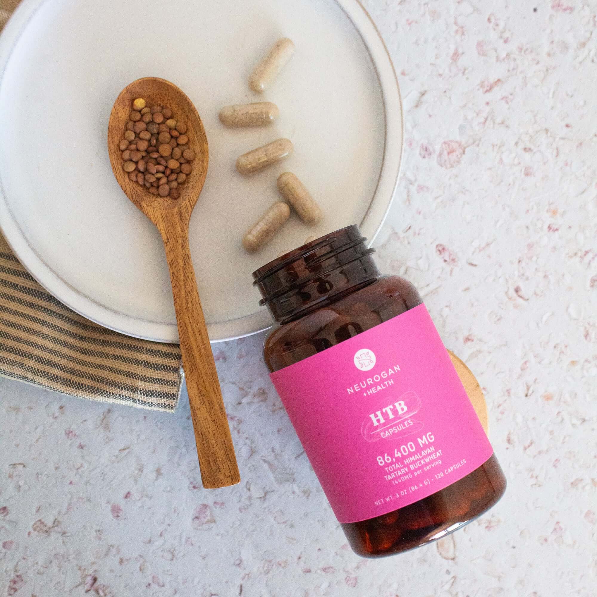 Himalayan Tartary Buckwheat (HTB) Capsules - Image 5